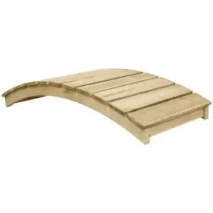 Image of Garden Bridge 170x74cm Impregnated Pinewood Vidaxl Brown