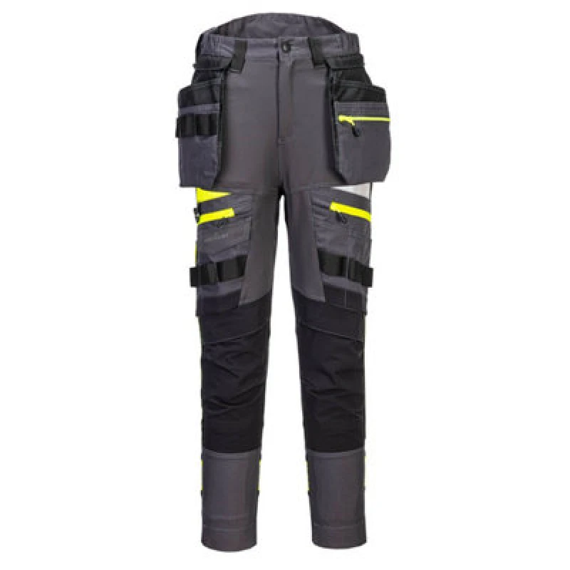 Image of Portwest DX4 Womens Detachable Holster Pocket Trousers DX452BKR26 Colour: Black