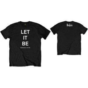 Image of The Beatles - Let It Be Unisex Large T-Shirt - Black