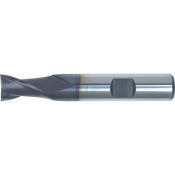 Image of 12.00MM HSS-Co 8% 2 Flute Weldon Shank Short Series Slot Drills - TiAlN Coated