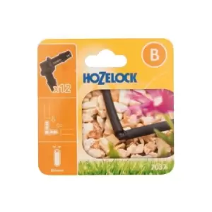 Image of Hozelock 7037 Elbow Connector 4mm (12 Pack)