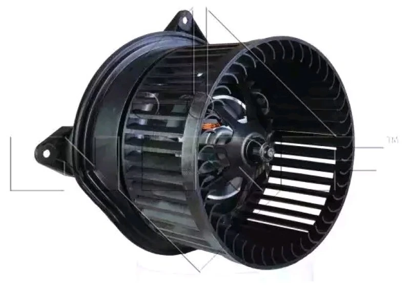 Image of NRF 34032 Blower Motor EASY FIT for left-hand drive vehicles, without integrated regulator, with adapter Interior Blower (2669)