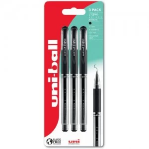 Image of Uni-Ball Signo Grip UM-151S BK Plastic Free Packaging PK3