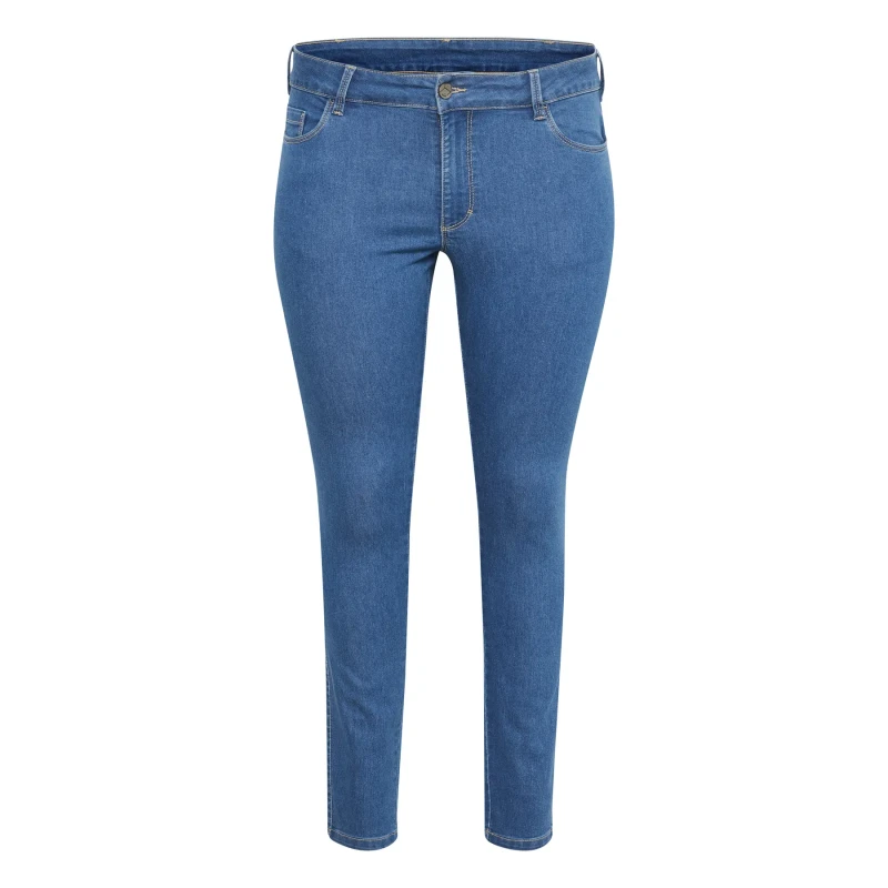 Image of KAFFE Curve Womens skinny jeans KAFFE Curve Vicka Ida Bleu Female 48