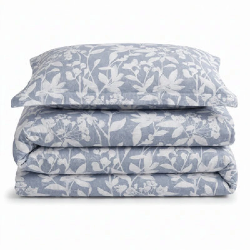 Image of Sweet Dreams Blue Ashbury Jacquard Duvet Cover And Pillowase Set Super King