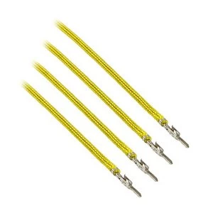 Image of CableMod ModFlex Sleeved Cable Yellow 40cm 4 Pack
