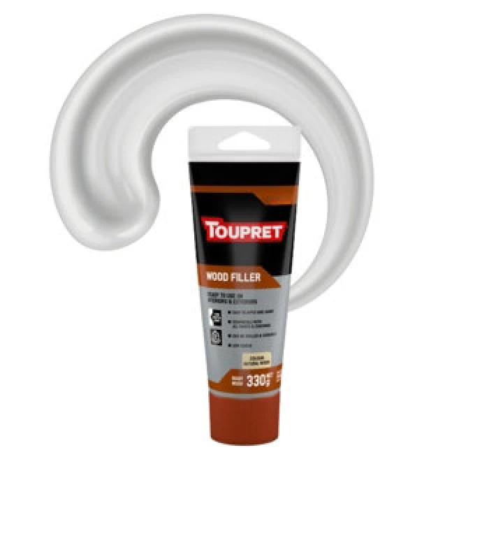 Image of Toupret Ready Mixed Wood Filler - Off White - 330G Tube