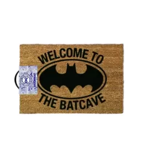 Image of Batman Batcave Doormat (One Size) (Brown)