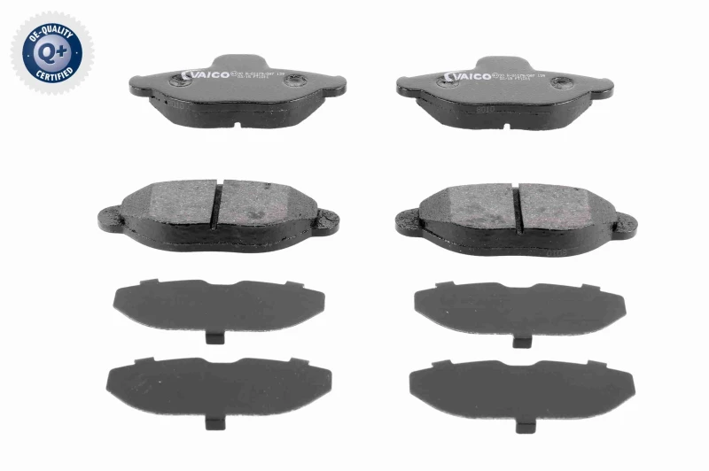 Image of VAICO V24-0072 Brake pad set Front Axle, not prepared for wear warning indicator, Q+, original equipment manufacturer quality Brake Pad Set,disc brak