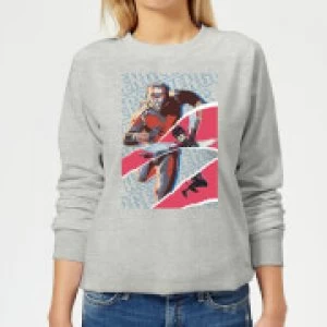 Image of Marvel Avengers AntMan And Wasp Collage Womens Sweatshirt - Grey - L