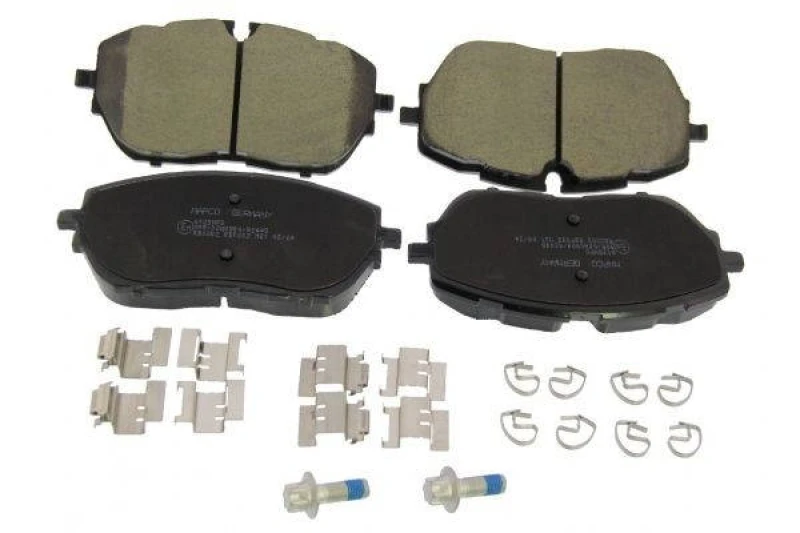 Image of MAPCO 6125HPS Brake pad set Front Axle, excl. wear warning contact, with accessories, with brake caliper screws Brake Pad Set,disc brake (402)