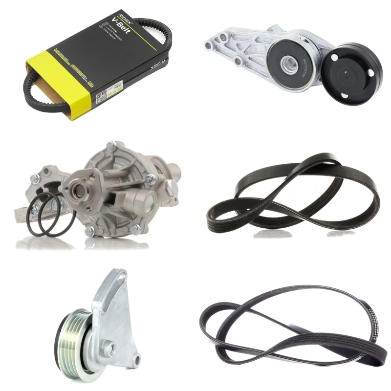 Image of RIDEX 4172P0039 Water Pump + V-Ribbed Belt Kit Water Pump + V-Ribbed Belt Kit (4172)