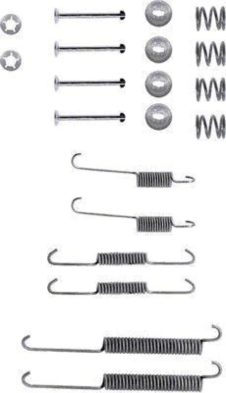 Image of HELLA Brake shoe fitting kit HELLA 8DZ 355 200-411