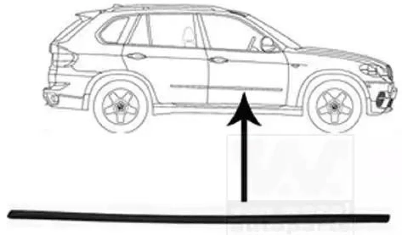 Image of VAN WEZEL 0689424 Moldings Trim-/Protection Strip,door (1005)