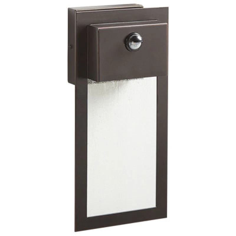 Image of Beliani Outdoor LED Wall Light Elliot With Motion Sensor Black