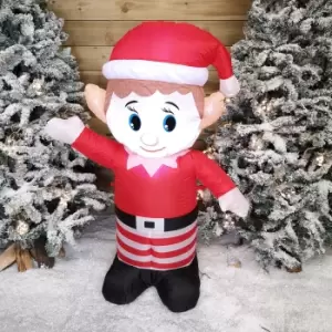 Image of 120CM Self Inflating LED Inflatable Christmas Elf Decoration