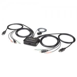 image of 2Port USB 4K 60Hz DisplayPort KVM Switch