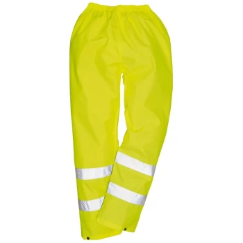 Image of Portwest H441YER6XL - sz 6XL Hi-Vis Rain Trousers - Yellow