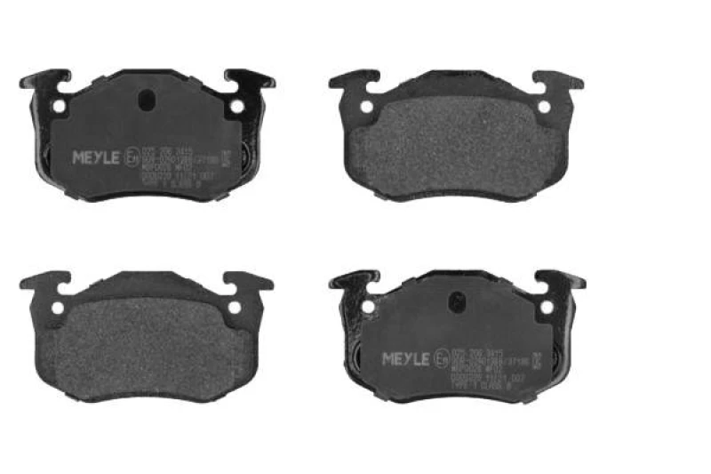 Image of MEYLE 025 206 3415 Brake pad set Front Axle, excl. wear warning contact, Original Quality, with anti-squeak plate Brake Pad Set,disc brake (402)