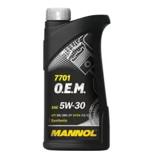 Image of MANNOL Engine oil VW,AUDI,MERCEDES-BENZ MN7701-1 Motor oil,Oil