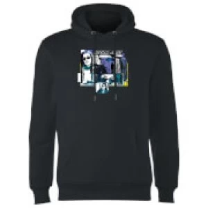 image of Marvel Knights Jessica Jones Comic Panels Hoodie - Black