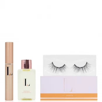 image of Lola's Lashes Amber Magnetic Eyelash Kit - Black Eyeliner