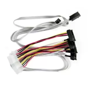 Image of Microchip Technology 2279600-R Serial Attached SCSI (SAS) cable 0.8 m 6 Gbit/s Multicolour White