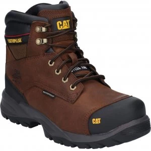 Image of Caterpillar Spiro Waterproof Safety Boot Dark Brown Size 10