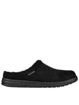 Skechers Melson Harmen Slipper, Black, Size 7, Men