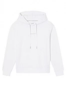 Image of Calvin Klein Jeans Monogram Logo Hoodie - White