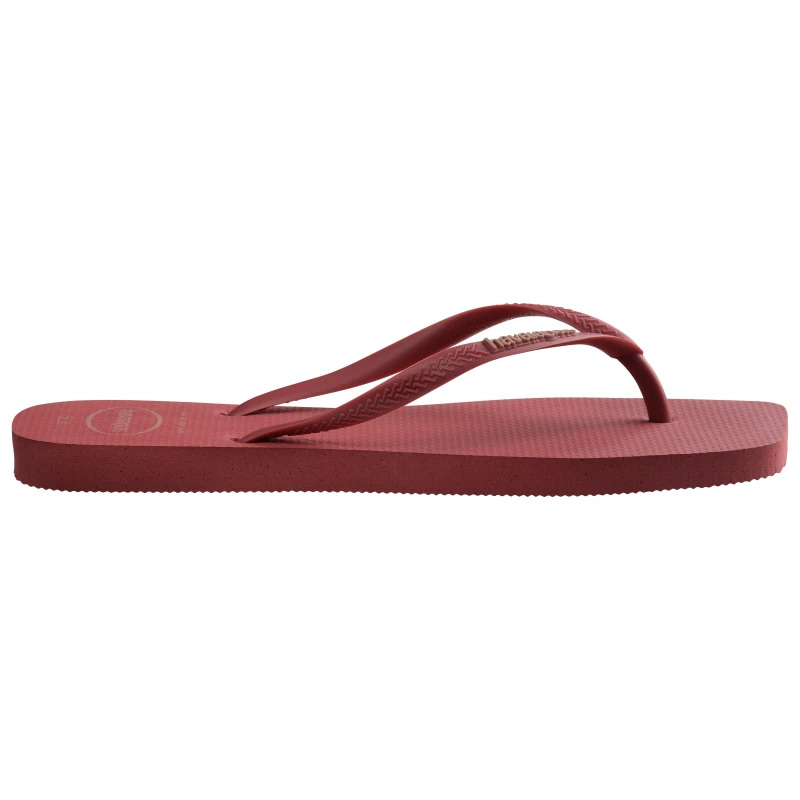 Image of Havaianas Womens Square Logo Pop Up Pau Brasil Flip Flops Pau female 3/4