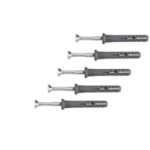 Image of Universal Hammer Wall Plugs For Window Door Frame Concrete Brick Diy - Size 6x40mm - Pack of 30