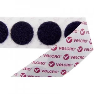 image of Hook and loop stick on dots stick on Hook pad 15mm Black