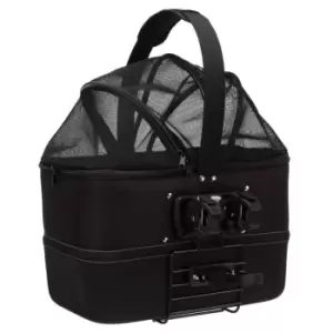 image of Front Bicycle Basket for Pets 41x47x29cm Black - Trixie