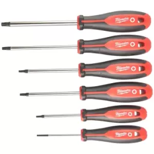 Image of Milwaukee 6 Piece Tri-Lobe Torx Screwdriver Set