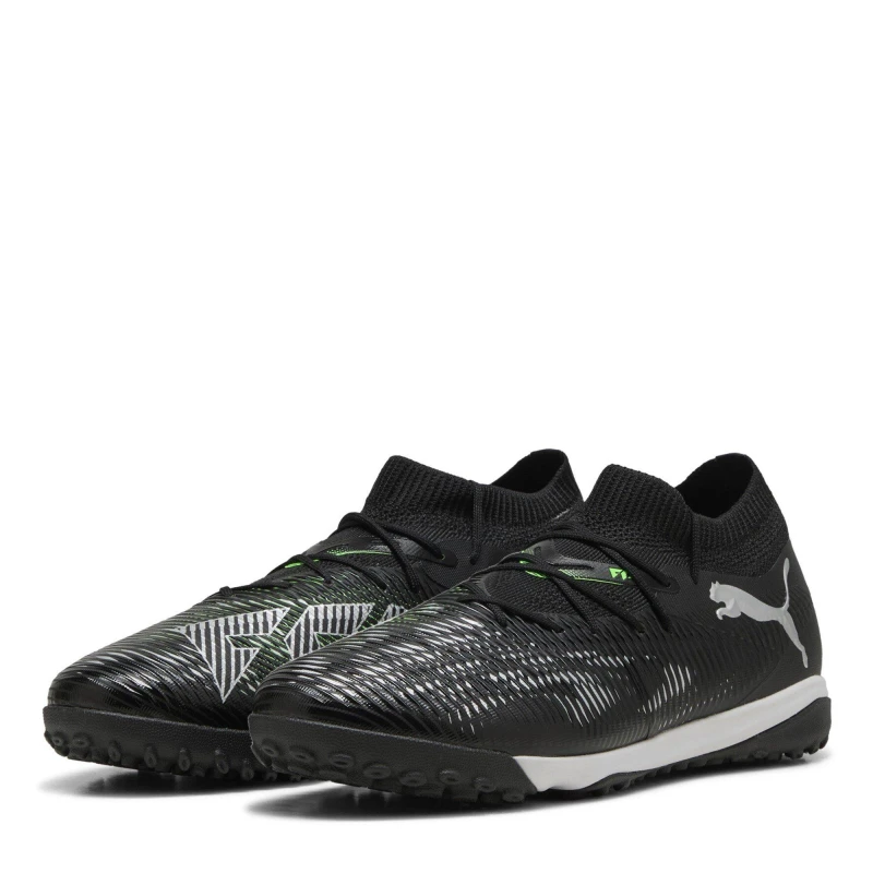 Image of Puma Future 8 Match Astro Turf Football Boots Black/Green male 7 (40.5)