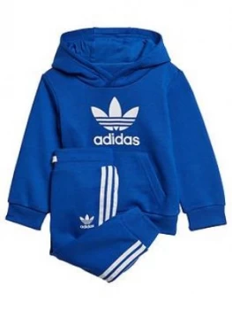 Image of Boys, adidas Originals Infant Trefoil Jog Set - Blue, Size 3-4 Years