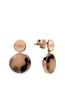 image of Radley Rose Gold Drop Earrings