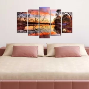 Image of 5MX-77 Multicolor Decorative MDF Painting (5 Pieces)