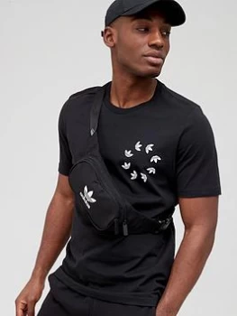Image of adidas Originals Circular Trefoil T-Shirt - Black Size M Men
