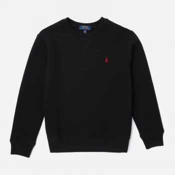 Image of Polo Ralph Lauren Boys' Crew Neck Sweatshirt - Black - 8 Years