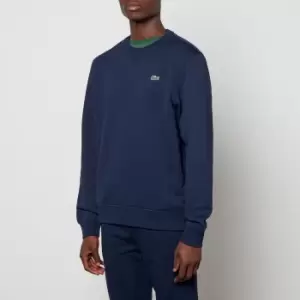 Image of Lacoste Mens Crewneck Sweatshirt - Navy Blue - 3/S
