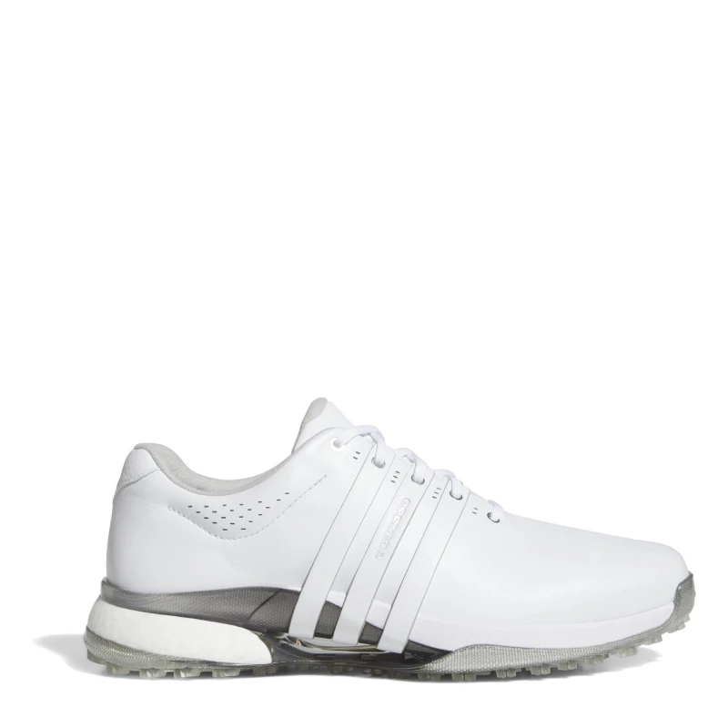 Image of adidas Tour360 25 Wide Spikeless Golf Shoes Mens White/Silver male 9 (43.3)