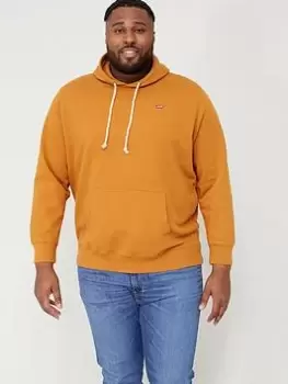 Image of Levis Big & Tall Small Logo Overhead Hoodie - Brown, Size 4XL, Men