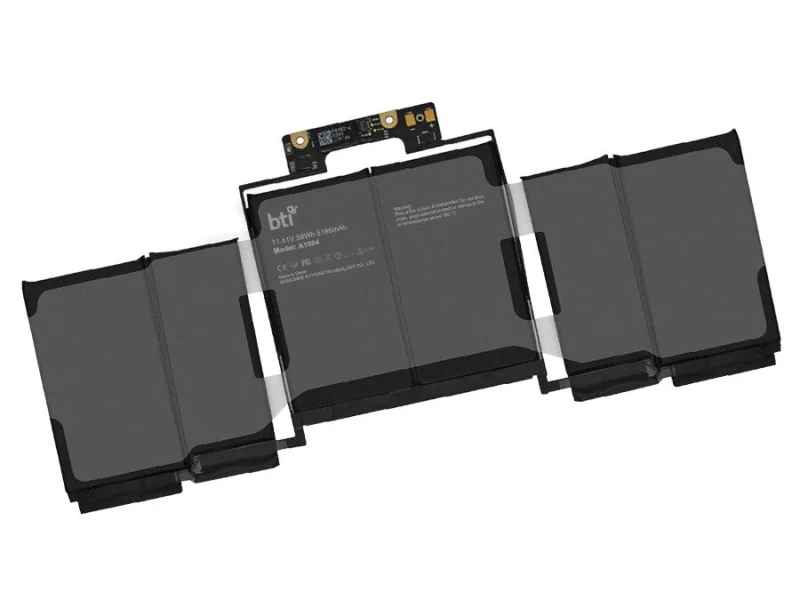 Image of BTI BTI 58Wh 6 cell MWP72LL/A compatible battery for APPLE 020-02497 MACBOOK PRO 13 A2251 MACBOOK PRO 13 A1989 MACBOOK PRO 13-INCH 2018 MR9Q2LL/A A196