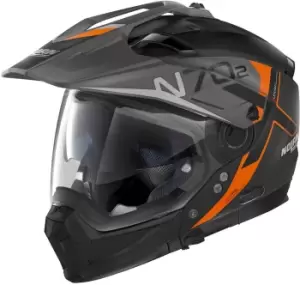 Image of Nolan N70-2 X Bungee N-Com Helmet, black-orange, Size 3XL, black-orange, Size 3XL