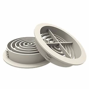 Manthorpe 70mm Round Roof Soffit Vent Ventilator - Black