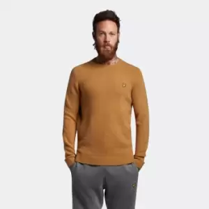 Image of Mens Brushed Crew Neck Jumper - Anniversary Gold - XXL