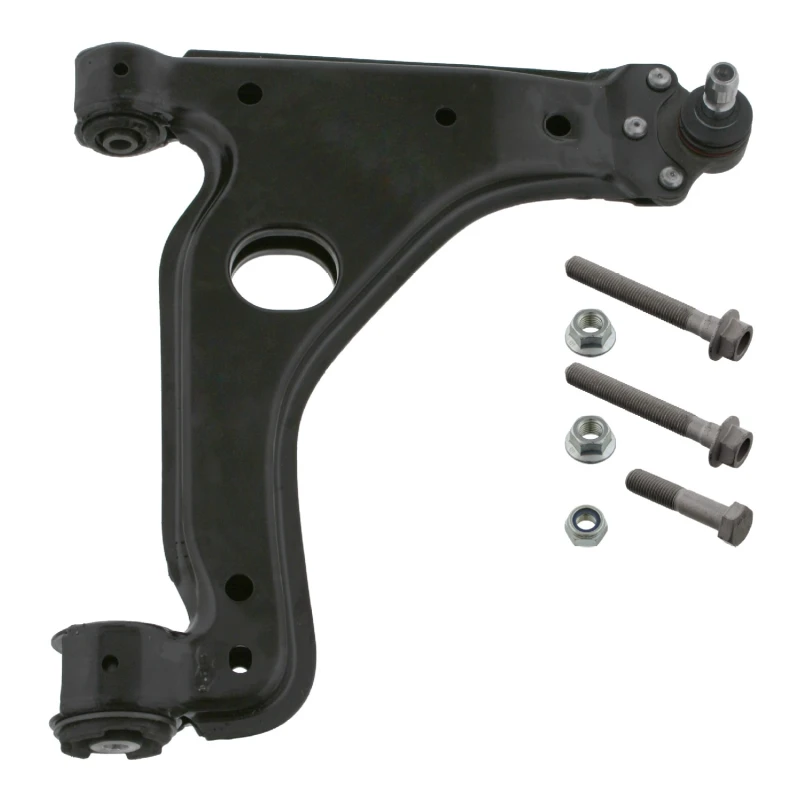 Image of FEBI BILSTEIN 34227 Suspension arm Control Arm, Sheet Steel, OE Turbo NEW, Lower, with ball joint, with fastening/mounting material Sheet Steel Track