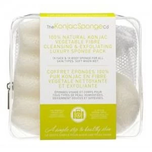 image of Konjac Sponge 100% Pure Konjac Travel Pack 1 Pack